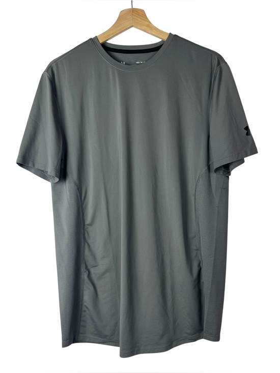 Under Armour Other - Under Armour Gray‎ Heatgear Fitted Short Sleeve Athletic Top M